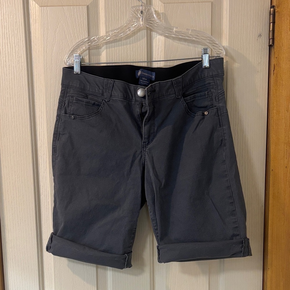 Democracy Dark Gray Bermuda Shorts